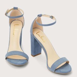 Lulus Blue Suede Heels